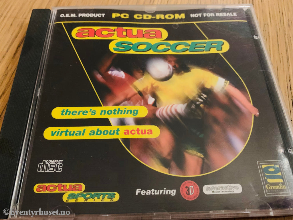 Actua Soccer. Pc-Spill. Pc Spill