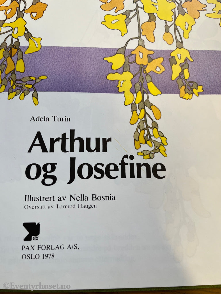 Adela Turin. Arthur og Josefine. Bok.