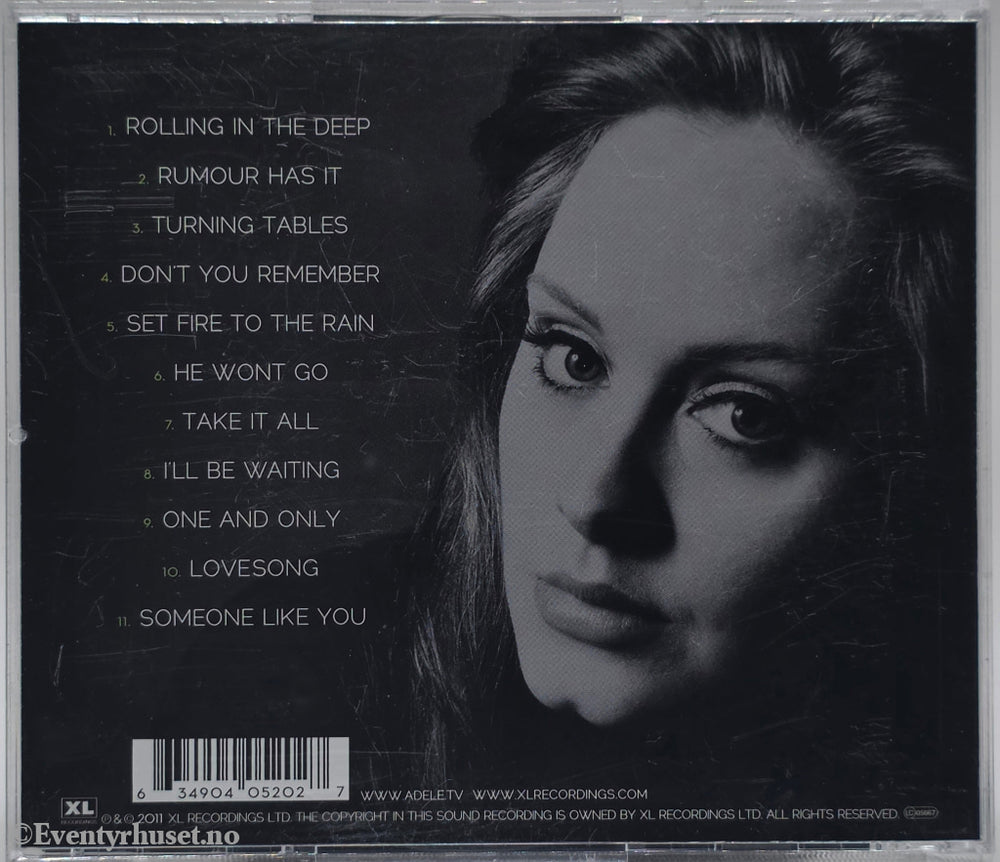 Adele. 2011. 21. CD.