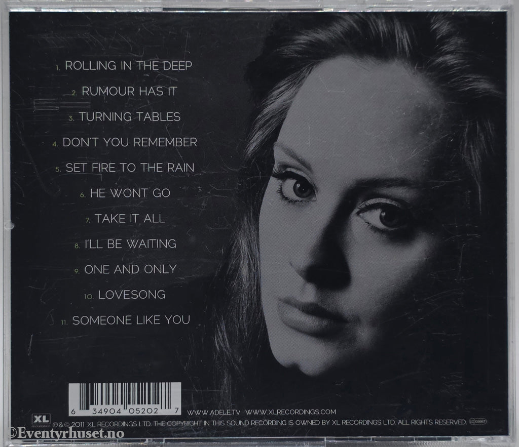 Adele. 2011. 21. CD.