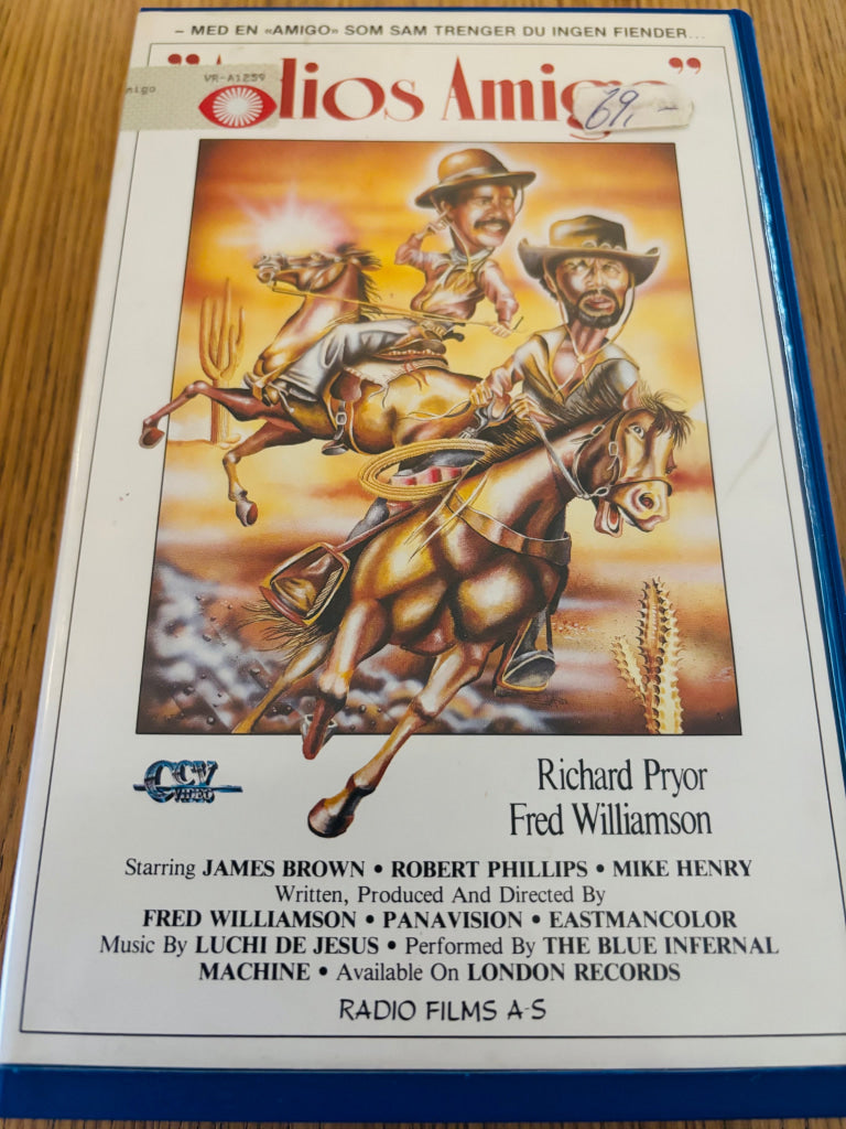 Adios Amigo. VHS Big Box.