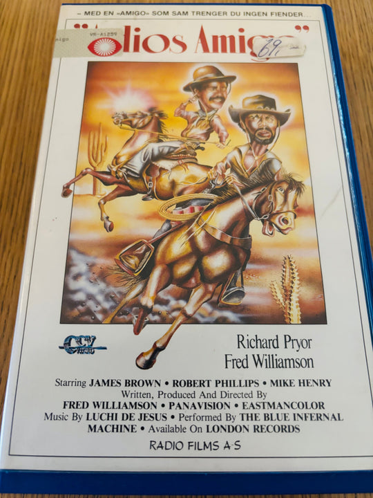 Adios Amigo. VHS Big Box.