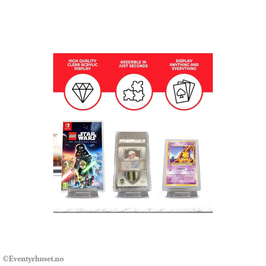 Adjustable Easel Stand 6-Pack Compatible with Video Game Cases Storage & Protection