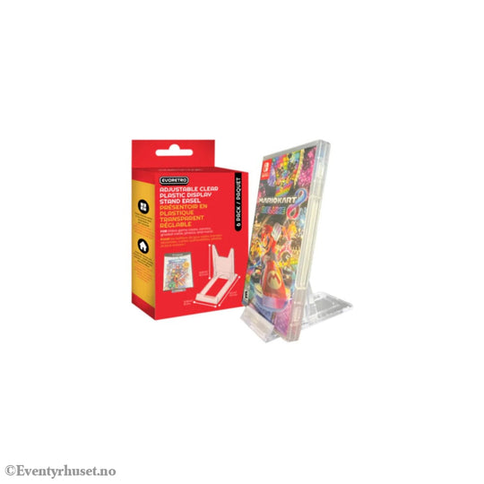 Adjustable Easel Stand 6-Pack Compatible with Video Game Cases Storage & Protection