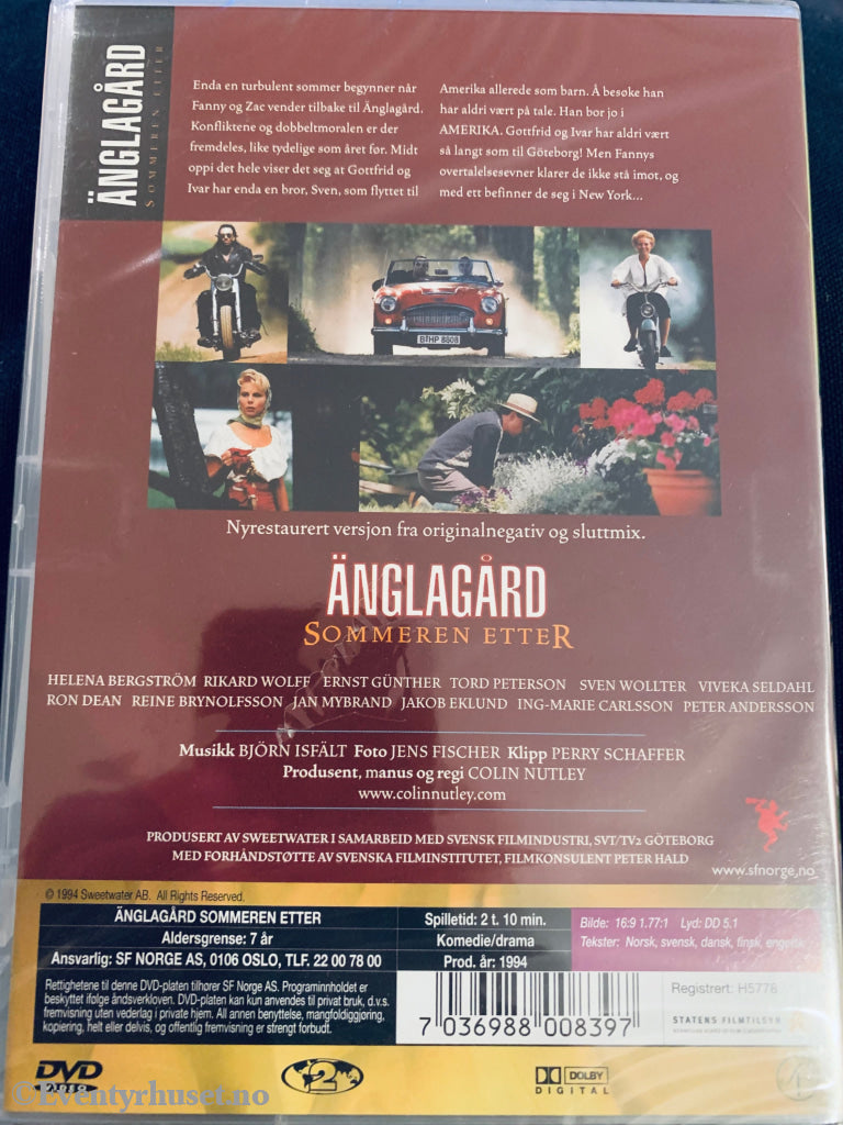 Änglagård - Sommeren Etter. Dvd. Ny I Plast! Dvd