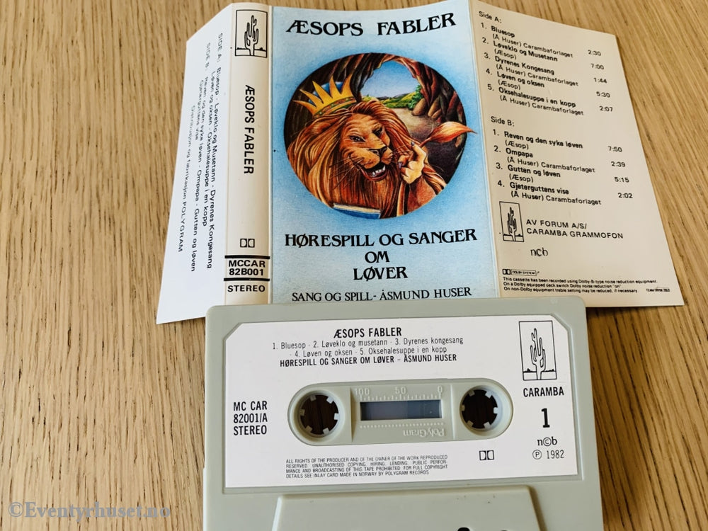 Æsops Fabler. 1982. Kassett. Kassettbok