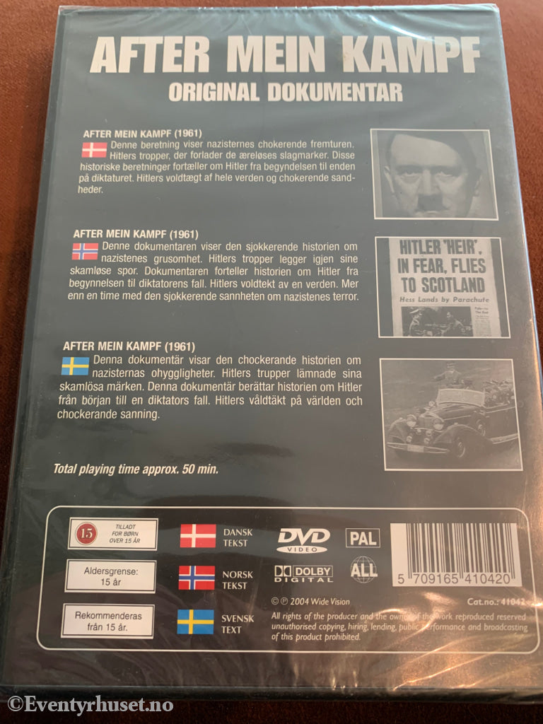 After Mein Kampf. Dvd. Ny I Plast! Dvd