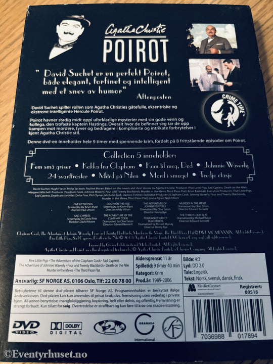 Agatha Christie – Poirot Collection 2. 2005. DVD samleboks