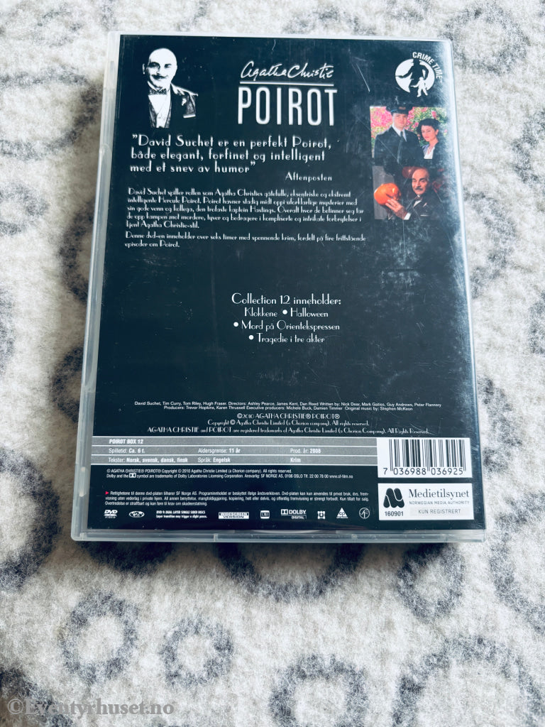 Agatha Christie's Poirot Collection 12. DVD samleboks.