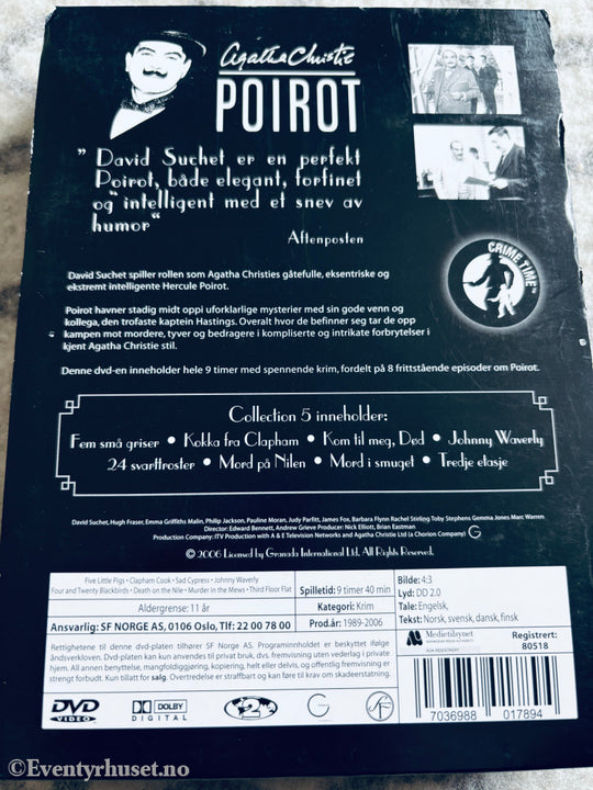 Agatha Christie's Poirot Collection 5. DVD samleboks.