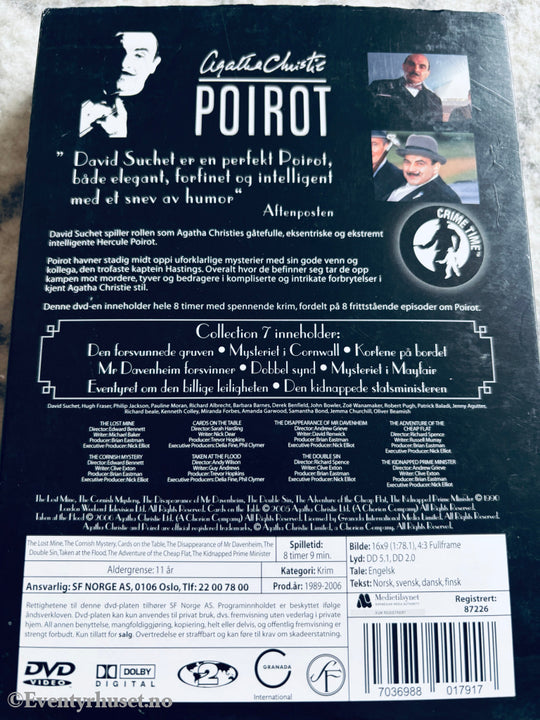 Agatha Christie's Poirot Collection 7. DVD samleboks.