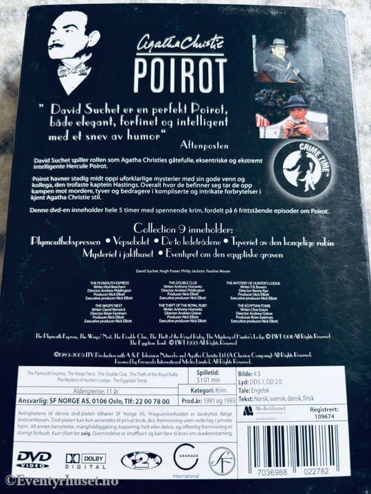 Agatha Christie's Poirot Collection 9. DVD samleboks.