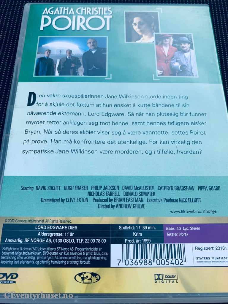 Agatha Christies Poirot. Tretten Til Bords. Dvd. Dvd