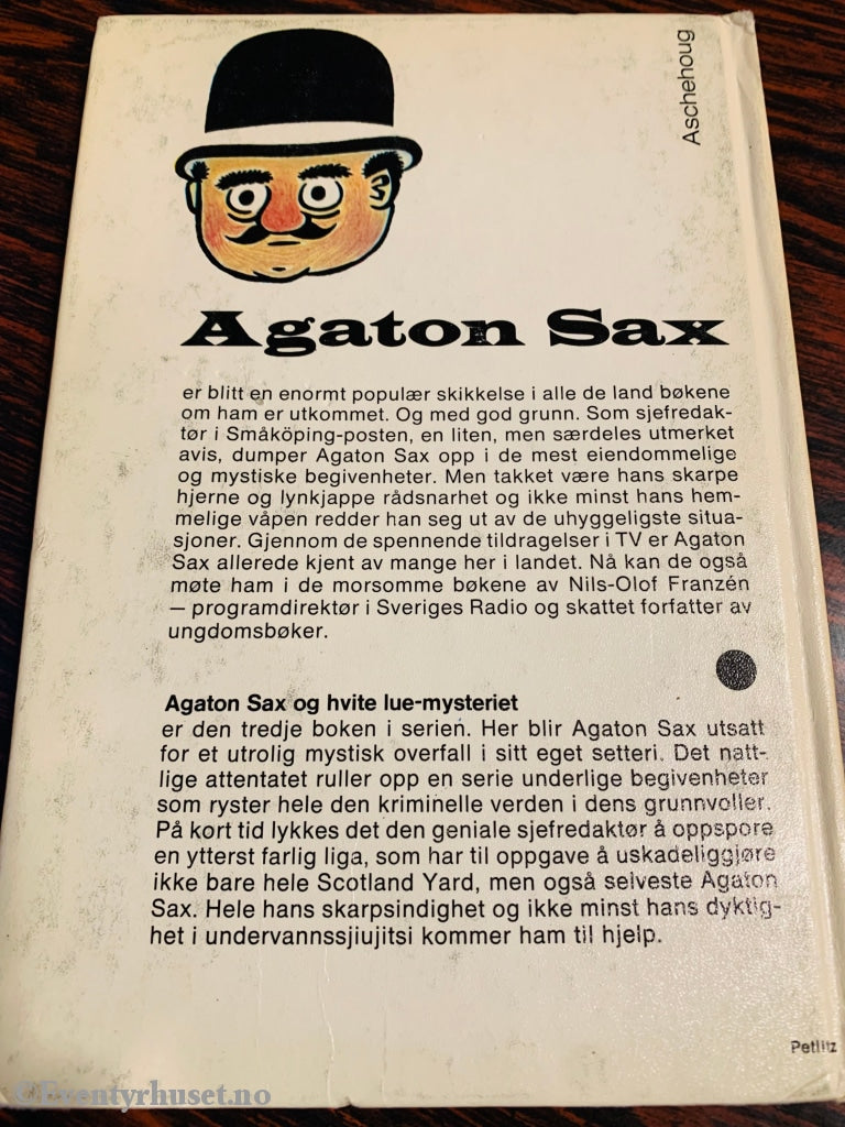 Agaton Sax Og Hvite Luemysteriet. 1975. Fortelling