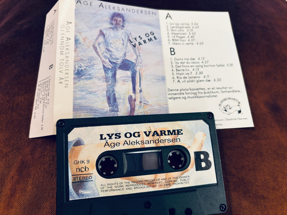 Åge Aleksandersen – Lys og varme. Kassett.