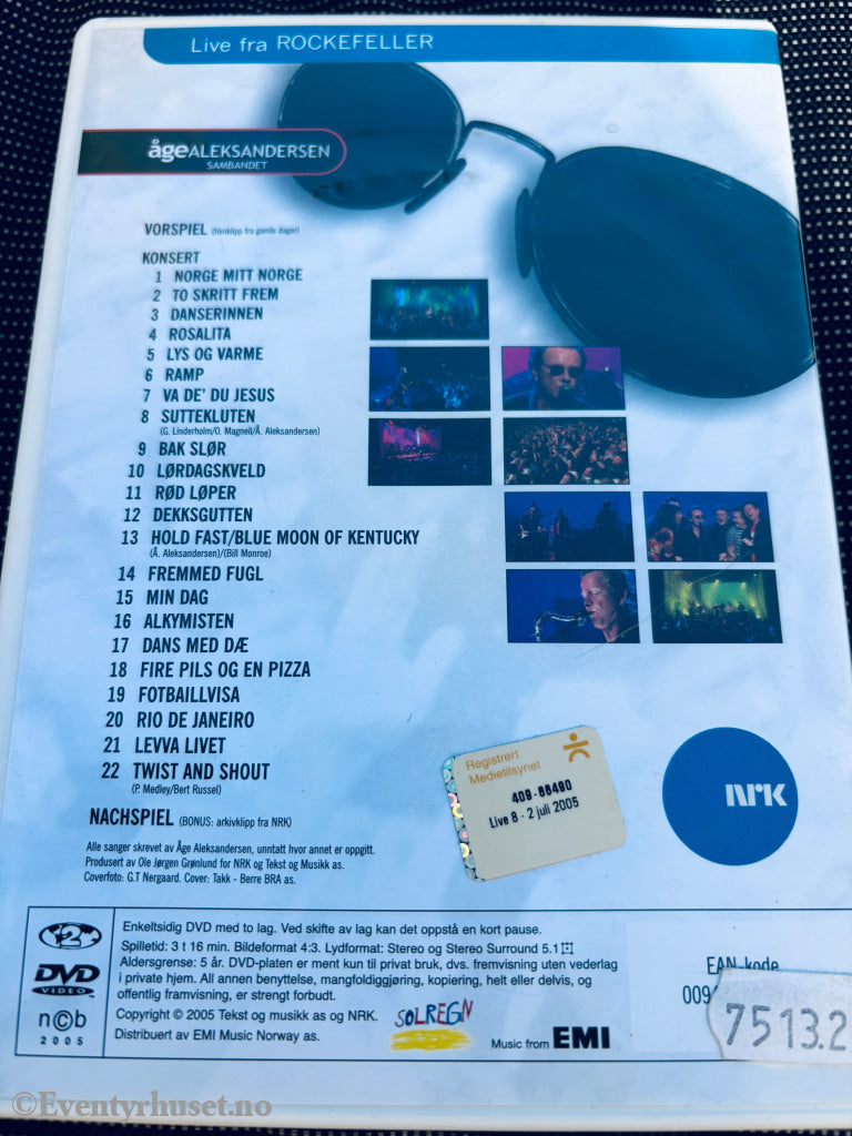Åge Aleksandersen Sambandet (NRK). DVD.