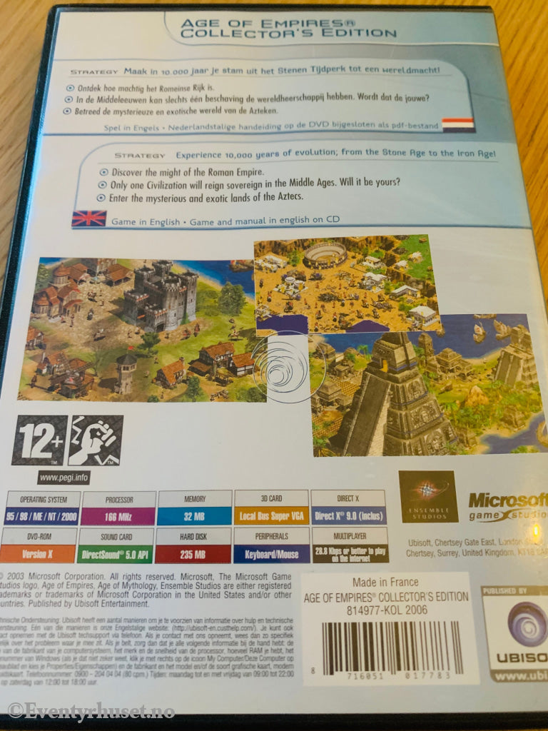 Age Of Empires Collector’s Edition. Pc-Spill. Pc Spill