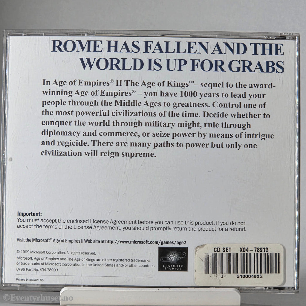 Age of Empires II: The Age of Kings. PC.