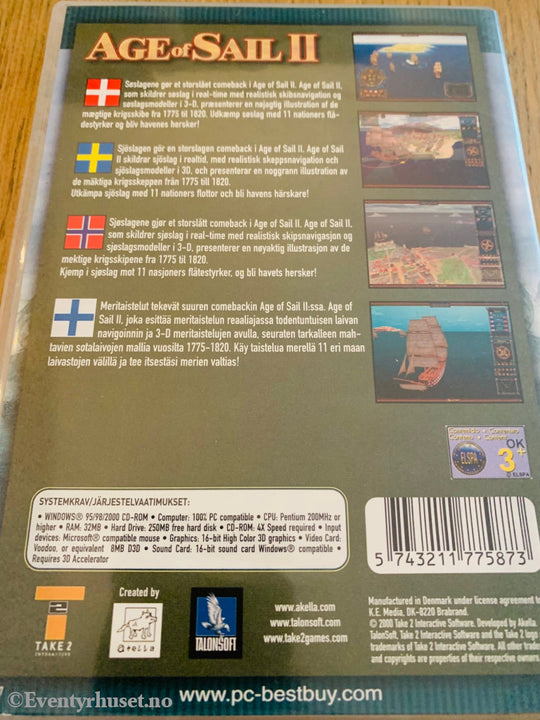 Age Of Sail Ii. Pc-Spill. Pc Spill