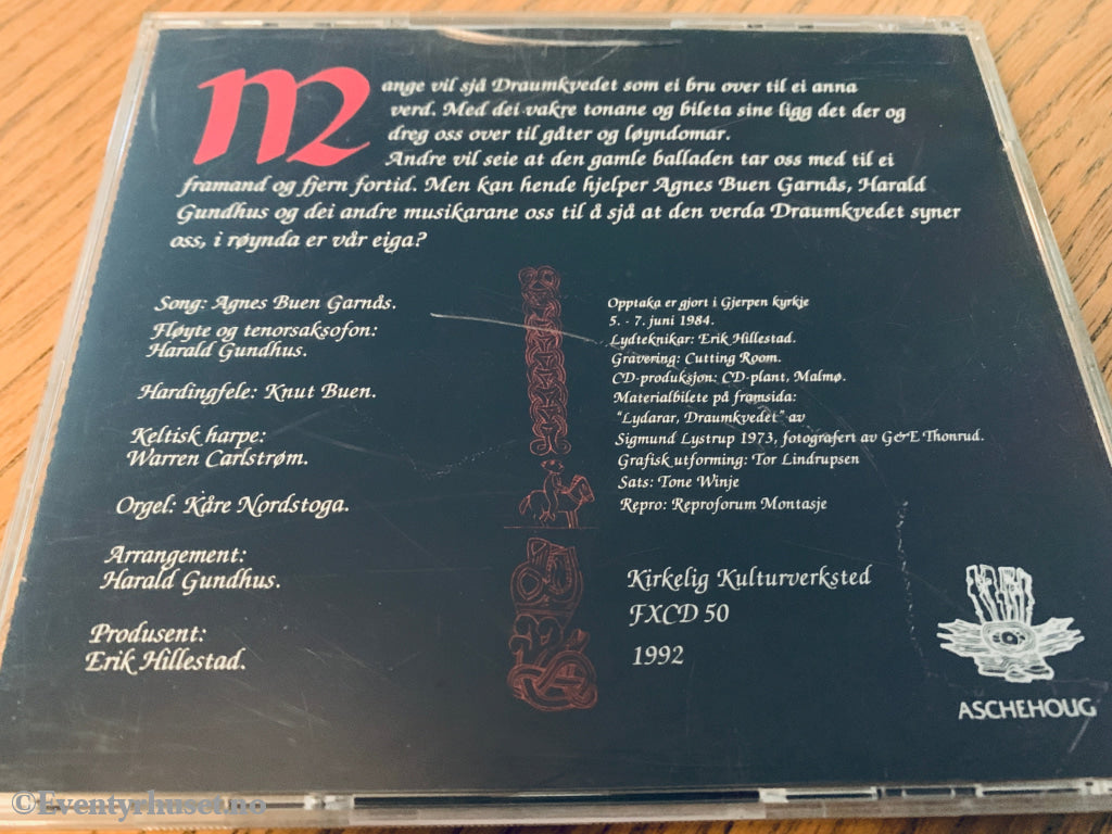 Agnes Buen Garnås m.fl. 1994. Draumkvedet. CD.