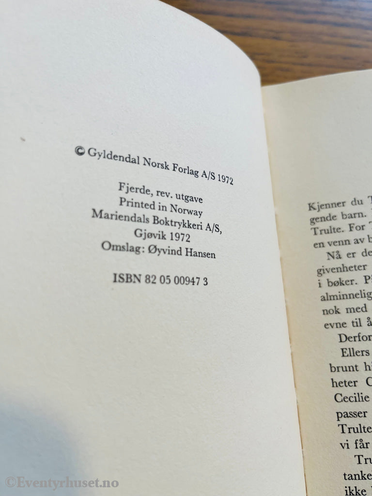 Aimée Sommerfelt. 1972. Trulte i toppform. Bok.