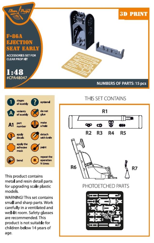 F-86A Ejection seat early for CP kits
