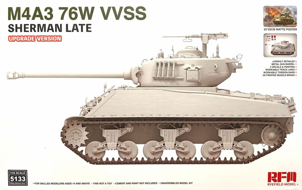 M4A3 76W VVSS Sherman Late Upgrade Version