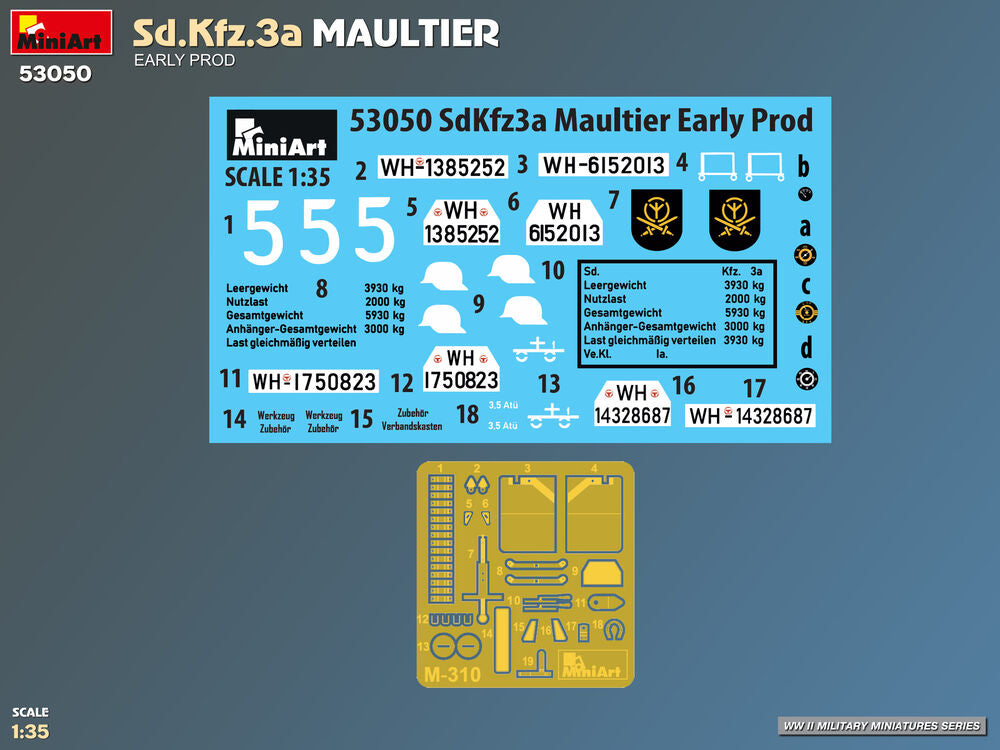 Sd.Kfz.3a Maultier. Early Prod
