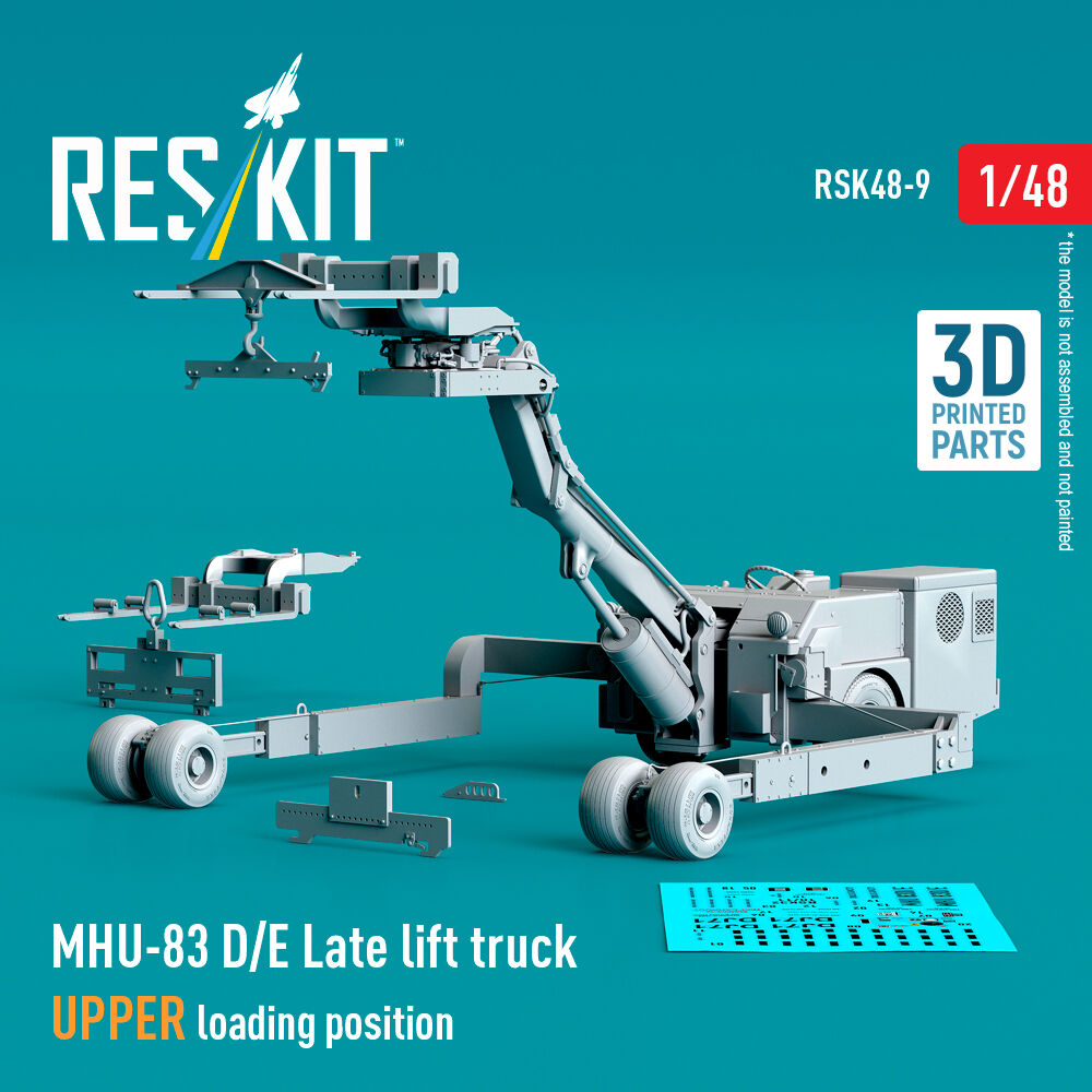MHU-83 D/E Late lift truck UPPER loading position (3D Printed model kit)