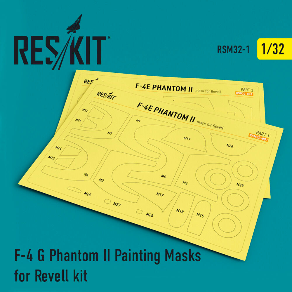 F-4G Phantom II Pre-cut painting masks for Revell kit