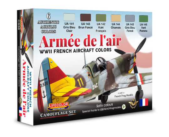 WWII French Aircraft Colors - Armée De L'Air 6 x 22 ml