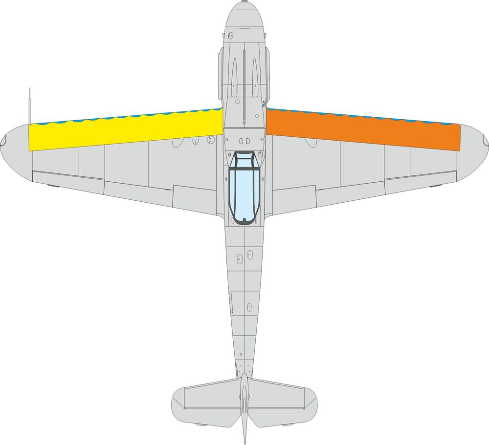 Bf 109G wings leading edge wavy lines
