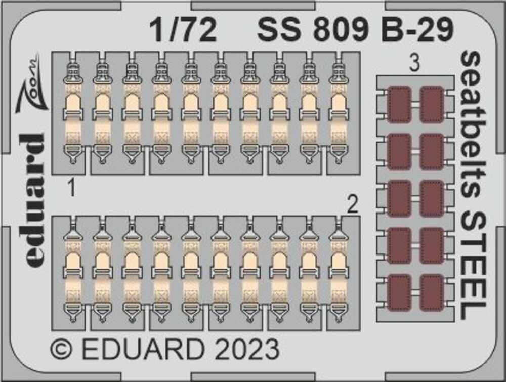 B-29 seatbelts STEEL 1/72 HOBBY 2000 / ACADEMY