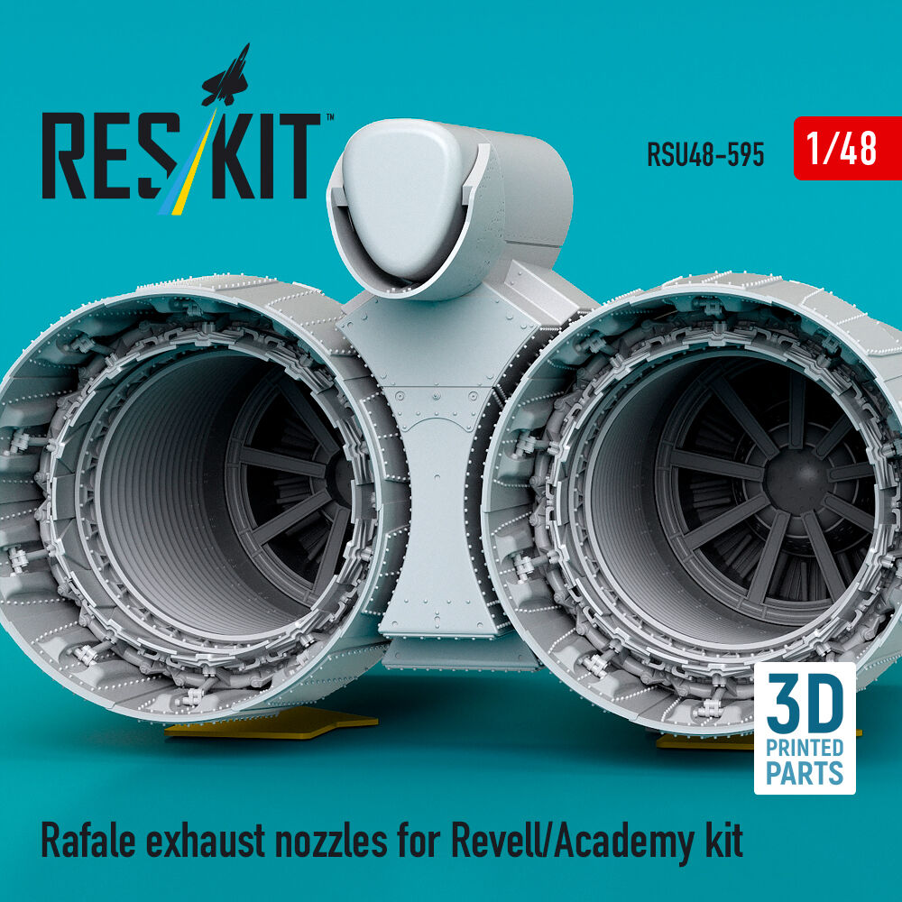 Rafale exhaust nozzles for Revell/Academy kit (3D Printed)