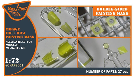 Mirage IIIC/IIICJ double-sided painting mask for Modelsvit kit