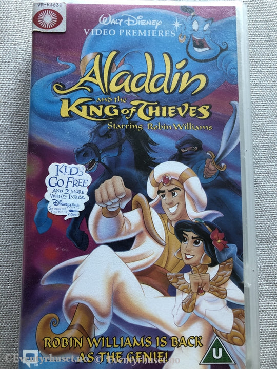 Aladdin. I Norsk Salg! King Of Thieves. Vhs. Vhs