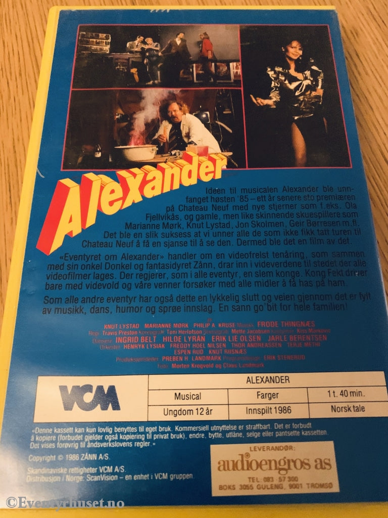 Alexander. 1986. Vhs Big Box.