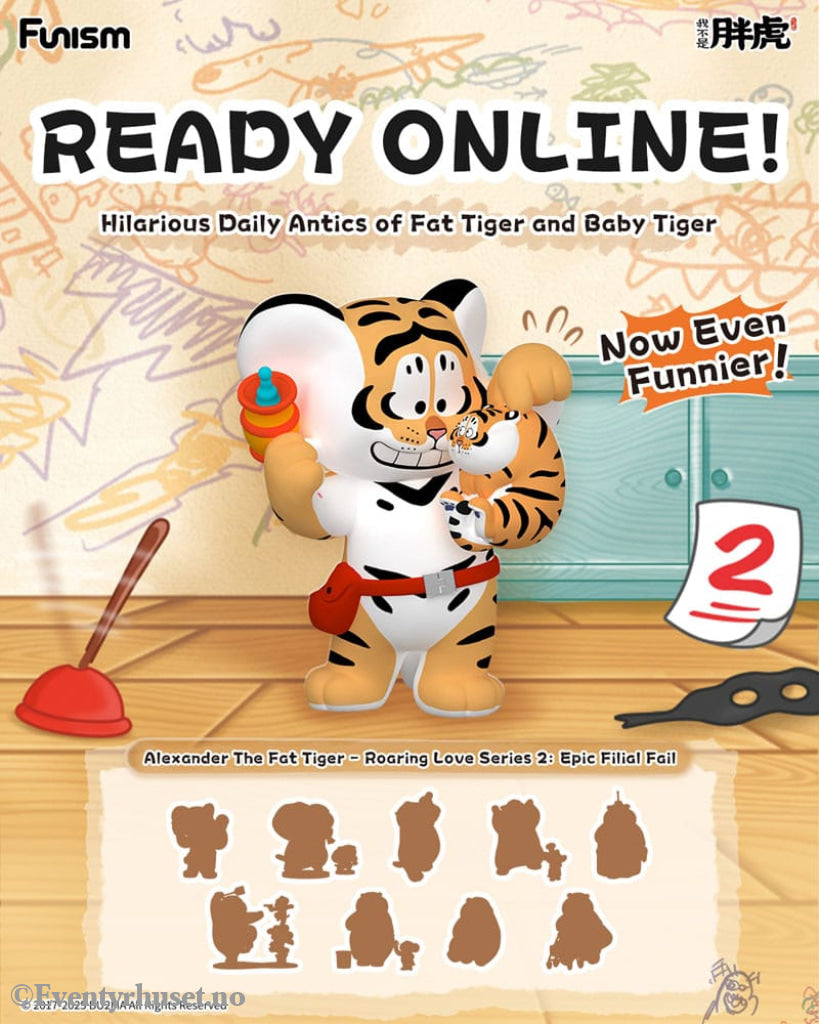 Alexander The Fat Tiger Mini Figures Roaring Love Series 2: Epic Filial Fabil7 cm Display (8) Collectibles
