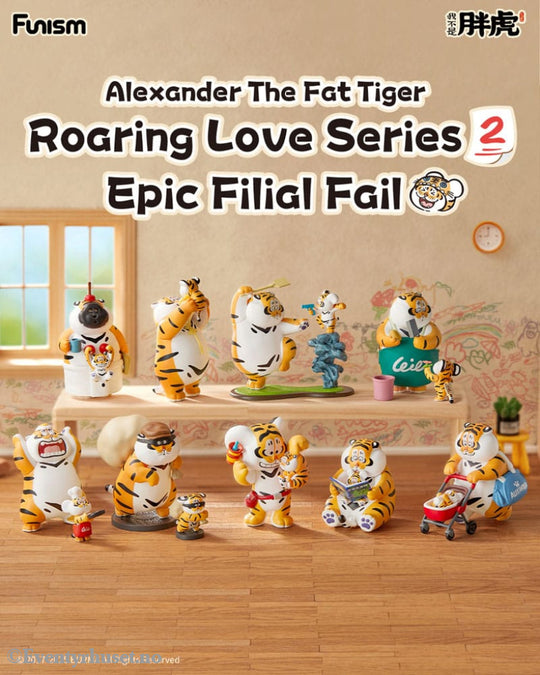 Alexander The Fat Tiger Mini Figures Roaring Love Series 2: Epic Filial Fabil7 cm Display (8) Collectibles