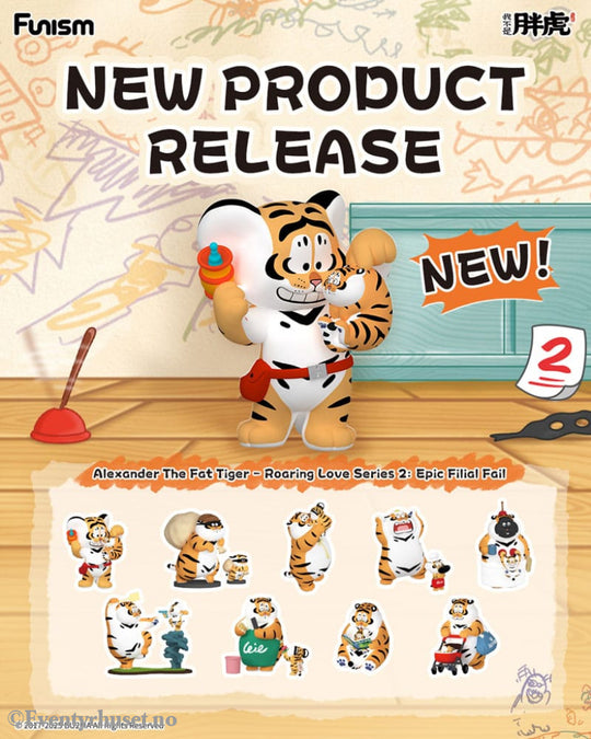 Alexander The Fat Tiger Mini Figures Roaring Love Series 2: Epic Filial Fabil7 cm Display (8) Collectibles