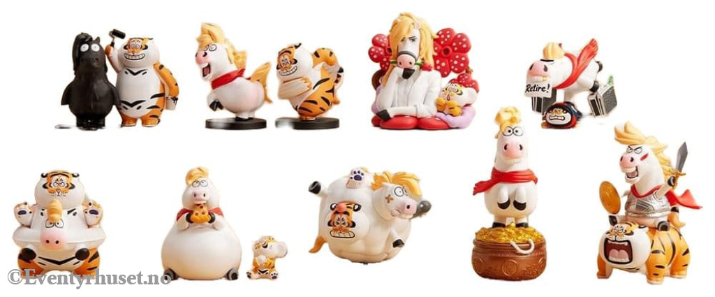 Alexander The Fat TigerBlind Box Mini Figures The Real Crazy Horse Display (8) Collectibles