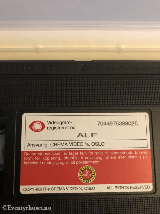 Alf. 1990. Vhs. Vhs