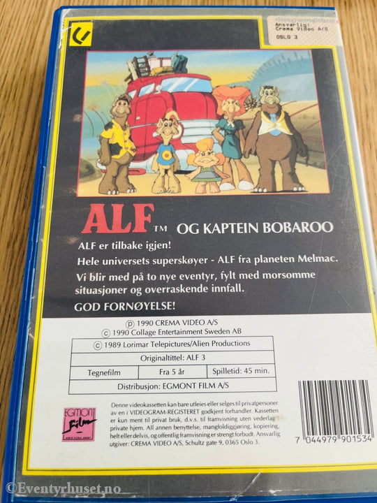Alf Og Kaptein Bobaroo (Alf 3). Vhs Big Box.