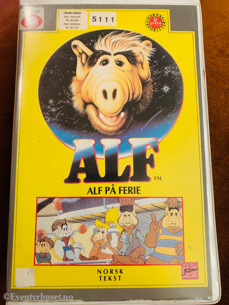 Alf på Ferie. VHS Big Box.