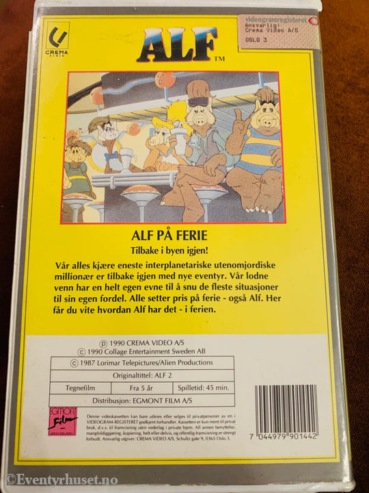 Alf på Ferie. VHS Big Box.