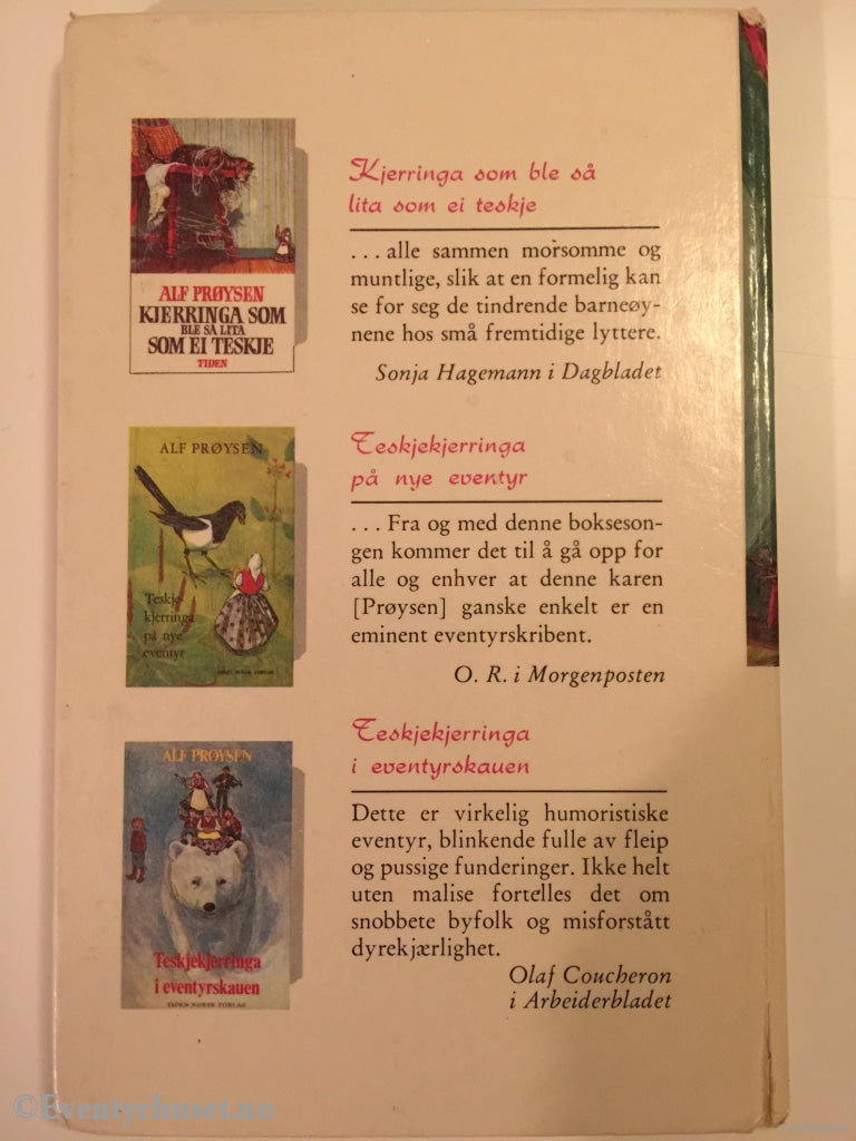 Alf Prøysen. 1972. Kjerringa Som Ble Så Lita Ei Teskje. Eventyrbok