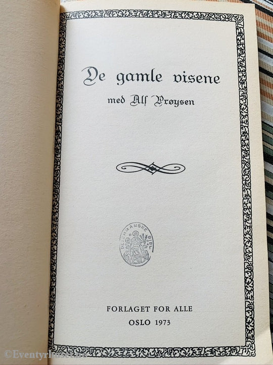 Alf Prøysen. 1973. De Gamlene Visene. 2. Samling. Fortelling