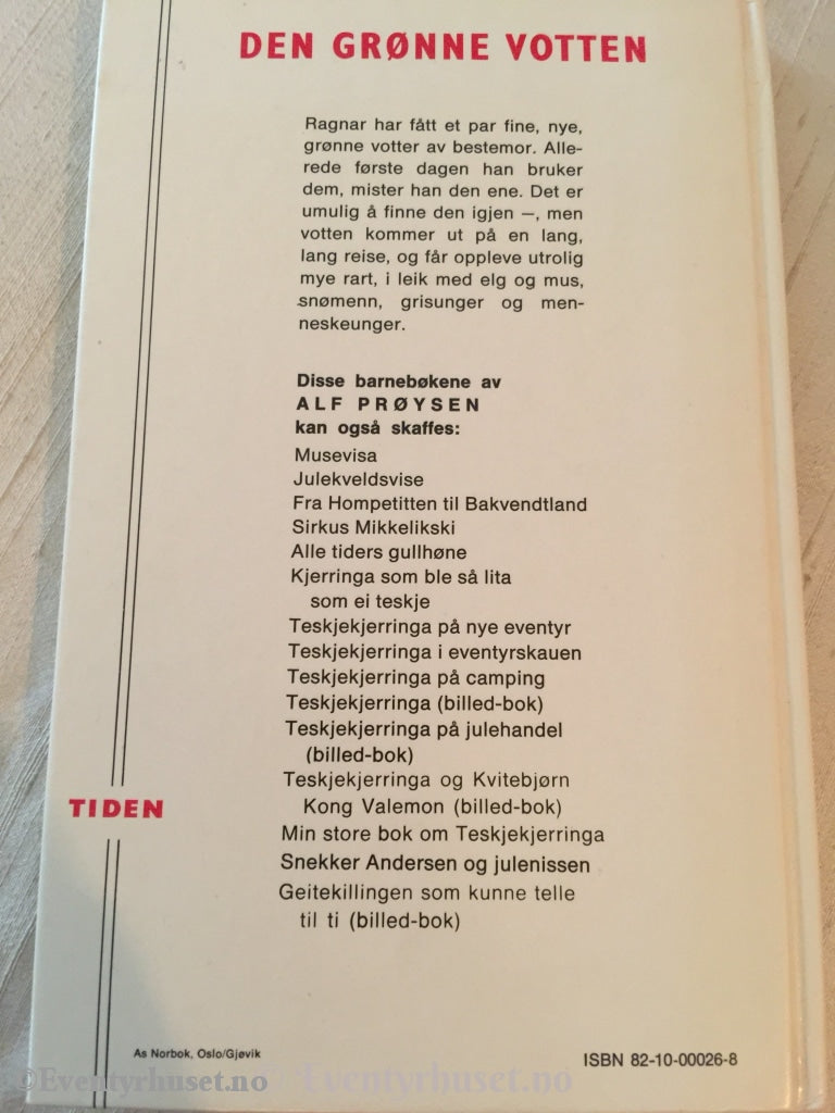 Alf Prøysen. 1977. Den Grønne Votten. Fortelling