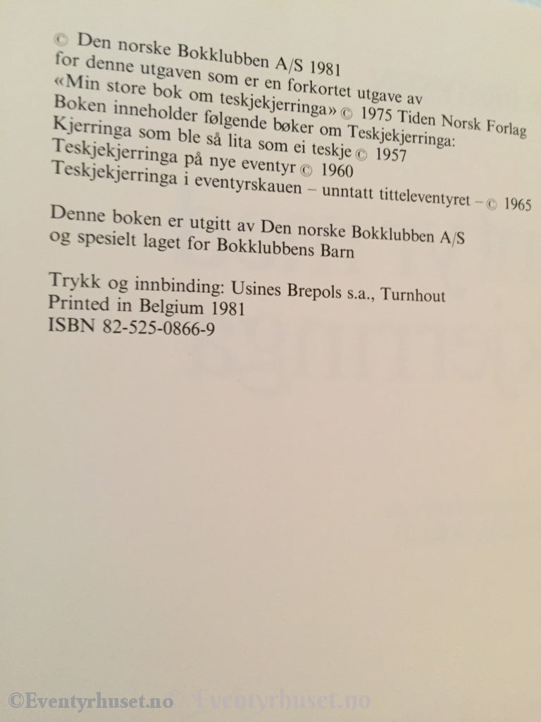 Alf Prøysen. 1981 (1965). På Eventyr Med Teskjekjerringa. Fortelling