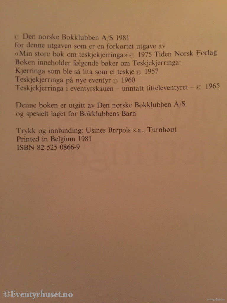 Alf Prøysen. 1981. På Eventyr Med Teskjekjerringa. Fortelling